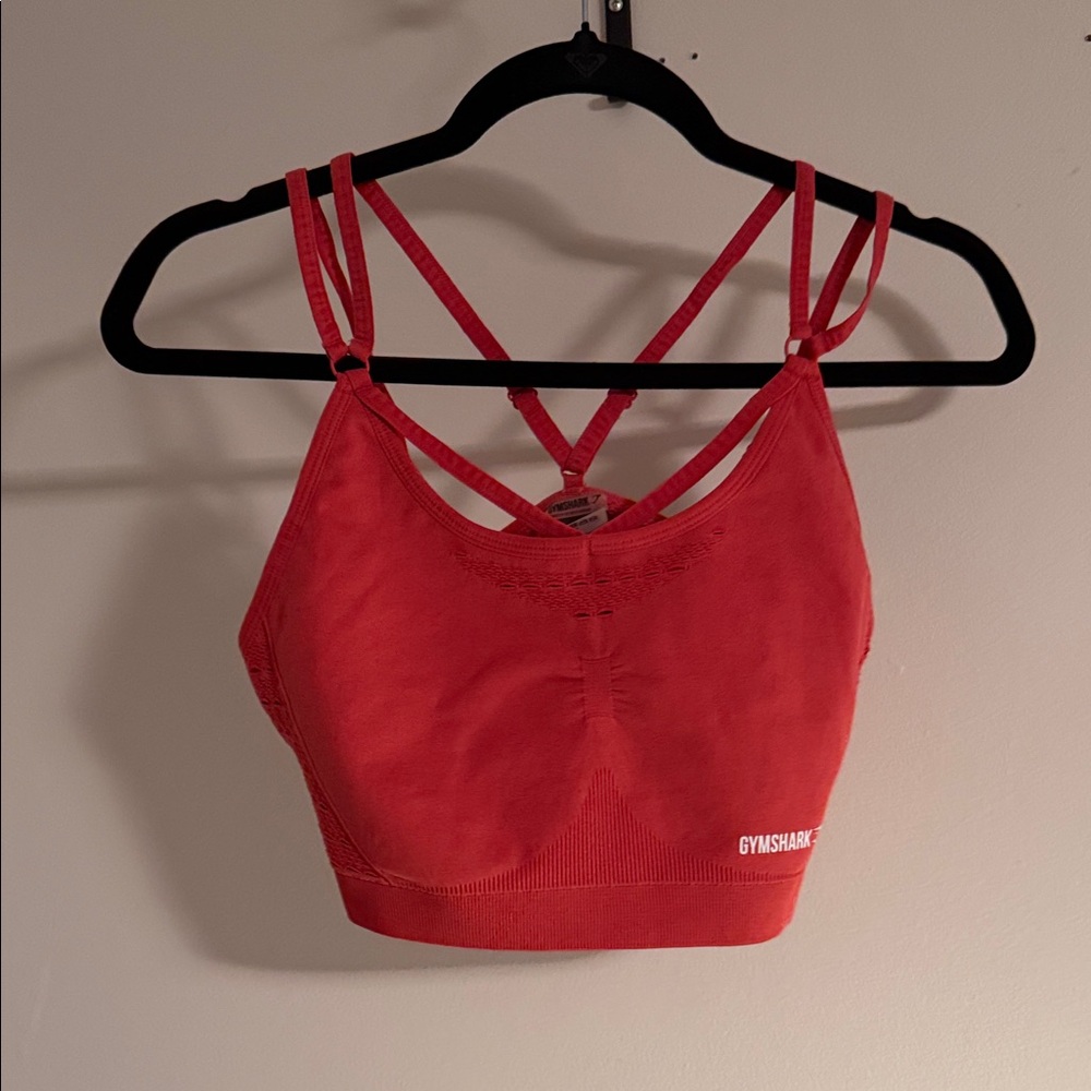 Gymshark Strappy Pink Sports Bra Size XL NWOT